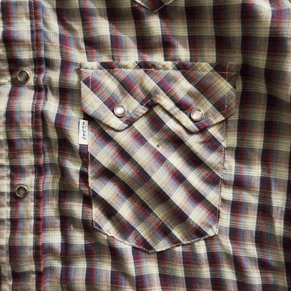 Levi’s Vintage 80’s Sawtooth Western Pearl Snap White Tab - Picture 12 of 14